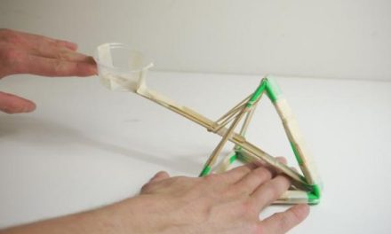 Building the catapult step by step with photos