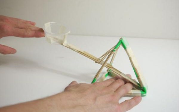 Building the catapult step by step with photos