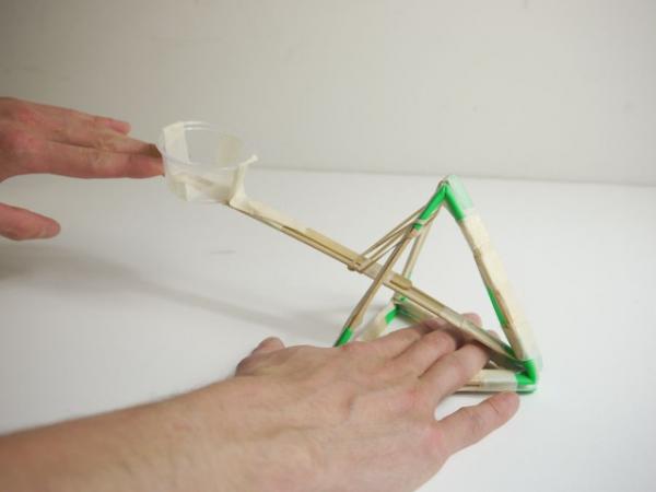 Building the catapult step by step with photos